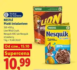 Lidl Płatki śniadaniowe Nestlé Lion Wild Crush oferta