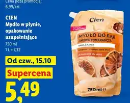 Lidl Mydło w płynie Cien Zimowa Pomarańcza opakowanie uzupełniające oferta