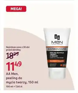 Rossmann Peeling do mycia twarzy AA Men oferta