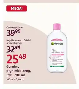 Rossmann Płyn micelarny 3w1 Garnier oferta