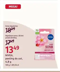 Rossmann Peeling do ust Nivea oferta