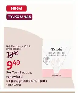 Rossmann Rękawiczki do pielęgnacji dłoni For Your Beauty oferta