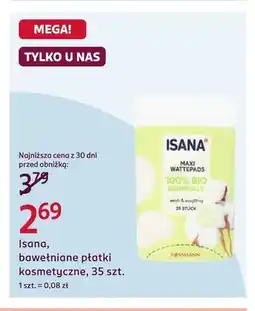 Rossmann Bawełniane płatki kosmetyczne Isana oferta