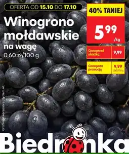 Biedronka Winogrona oferta