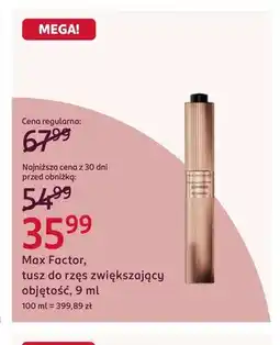 Rossmann Tusz do rzęs zwiększający objętość Max Factor oferta