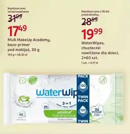 Rossmann Chusteczki nawilżane dla dzieci WaterWipes 2-pak oferta