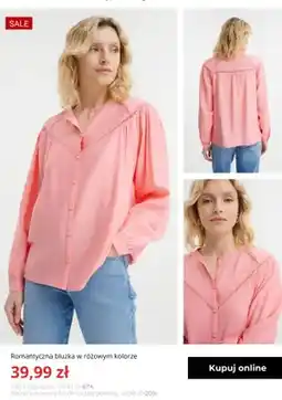Greenpoint Romantyczna bluzka w różowym kolorze Greenpoint oferta