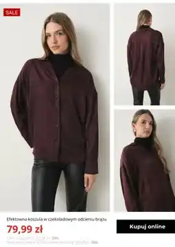 Greenpoint Efektowna koszula w czekoladowym odcieniu brązu Greenpoint oferta