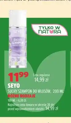 Drogerie Natura Suchy szampon do włosów Seyo oferta
