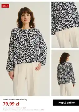 Greenpoint Wiskozowa bluzka w kwiaty Greenpoint oferta