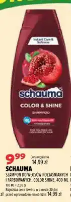 Drogerie Natura Szampon do włosów rozjaśnianych i farbowanych Color Shine Schauma oferta