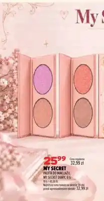 Drogerie Natura Paleta do makijażu My Secret Diary oferta
