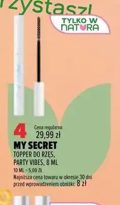 Drogerie Natura Topper do rzęs Party Vibes My Secret oferta