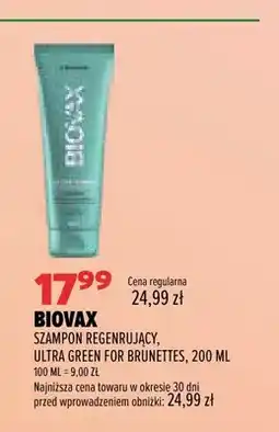 Drogerie Natura Szampon regenerujący Ultra Green for Brunettes Biovax oferta