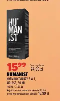 Drogerie Natura Krem do twarzy 3 w 1 Airless Humanist oferta