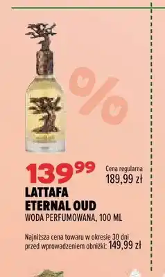 Drogerie Natura Woda perfumowana Lattafa Eternal Oud oferta