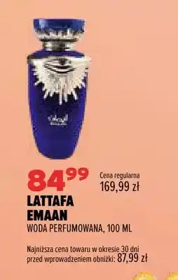 Drogerie Natura Woda perfumowana Lattafa Emaan oferta