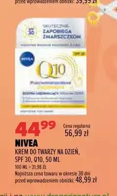 Drogerie Natura Krem do twarzy na dzień SPF 30 Q10 Nivea oferta