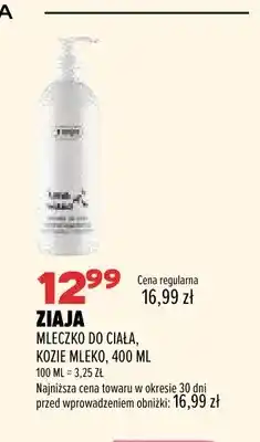 Drogerie Natura Mleczko do ciała Kozie Mleko Ziaja oferta