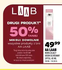 Drogerie Natura Nawilżający krem ochronny SPF50 AA LAAB oferta