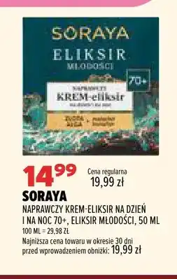 Drogerie Natura Naprawczy krem-eliksir na dzień i na noc 70+ Eliksir Młodości Soraya oferta