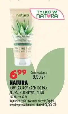 Drogerie Natura Nawilżający krem do rąk aloes gliceryna Natura oferta