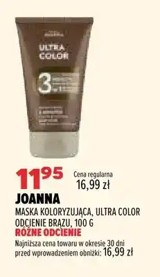 Drogerie Natura Maska koloryzująca Ultra Color odcienie brązu Joanna oferta
