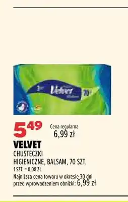 Drogerie Natura Chusteczki higieniczne Balsam Velvet oferta