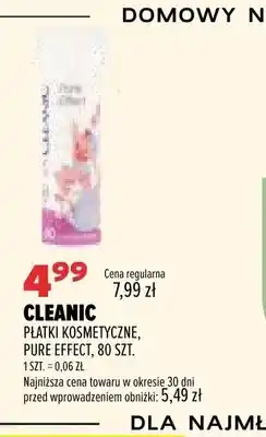 Drogerie Natura Płatki kosmetyczne Pure Effect Cleanic oferta