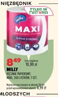 Drogerie Natura Ręcznik papierowy Maxi 300 listków Milly oferta
