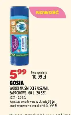 Drogerie Natura Worki na śmieci z uszami zapachowe 60 l Gosia oferta