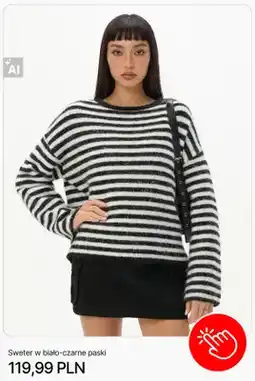 Cropp Sweter w biało-czarne paski Cropp oferta