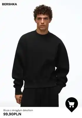 Bershka Bluza z okrągłym dekoltem Bershka oferta