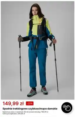 4F Spodnie trekkingowe szybkoschnące damskie 4F oferta