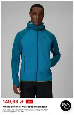 4F Kurtka softshell wiatroodporna męska 4F oferta