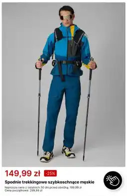 4F Spodnie trekkingowe szybkoschnące męskie oferta