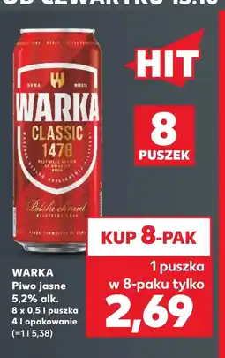 Kaufland Piwo Warka oferta