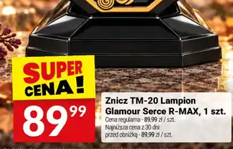 Znicz TM-20 Lampion Glamour Serce R-MAX