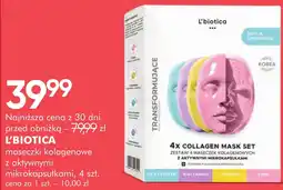 SuperPharm L'biotica maseczki kolagenowe z aktywnymi mikrokapsułkami oferta