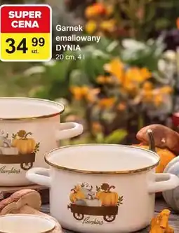 Carrefour Garnek emaliowany DYNIA 20 cm, 4 l Florina oferta