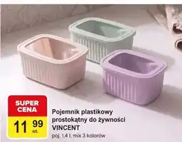 Carrefour Pojemnik plastikowy prostokątny do żywności VINCENT oferta
