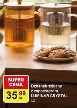 Carrefour Dzbanek szklany z zaparzaczem LUMINAR CRYSTAL oferta