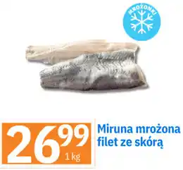 Miruna mrożona filet ze skórą