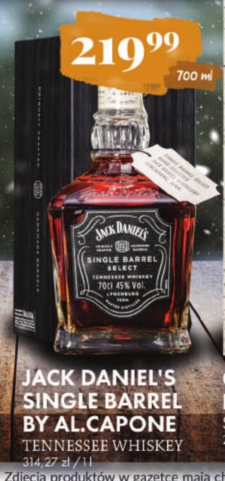 Al.Capone Jack Daniel's Single Barrel 700ml oferta