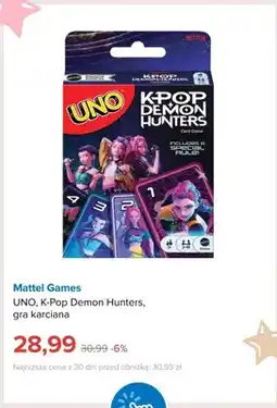 Smyk Gra karciana UNO K-Pop Demon Hunters Mattel Games oferta
