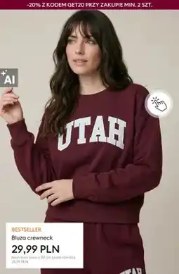 Sinsay Bluza crewneck oferta