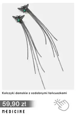 Medicine Kolczyki damskie z ozdobnymi łańcuszkami Medicine oferta