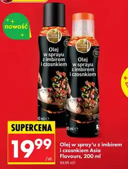 Biedronka Olej rzepakowy w spray'u z imbirem i czosnkiem Asia Flavours oferta