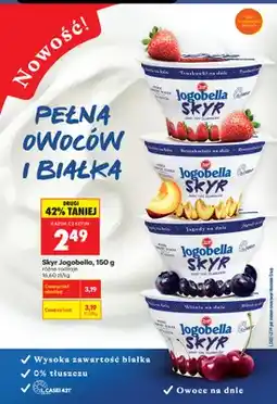 Biedronka Skyr Jogobella wiśnie na dnie oferta