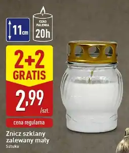 ALDI Znicz szklany zalewany mały oferta